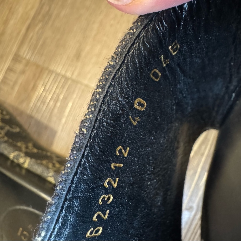 Gucci GG Monogram Canvas Denim Platform Slide Sandals - Picture 11 of 15